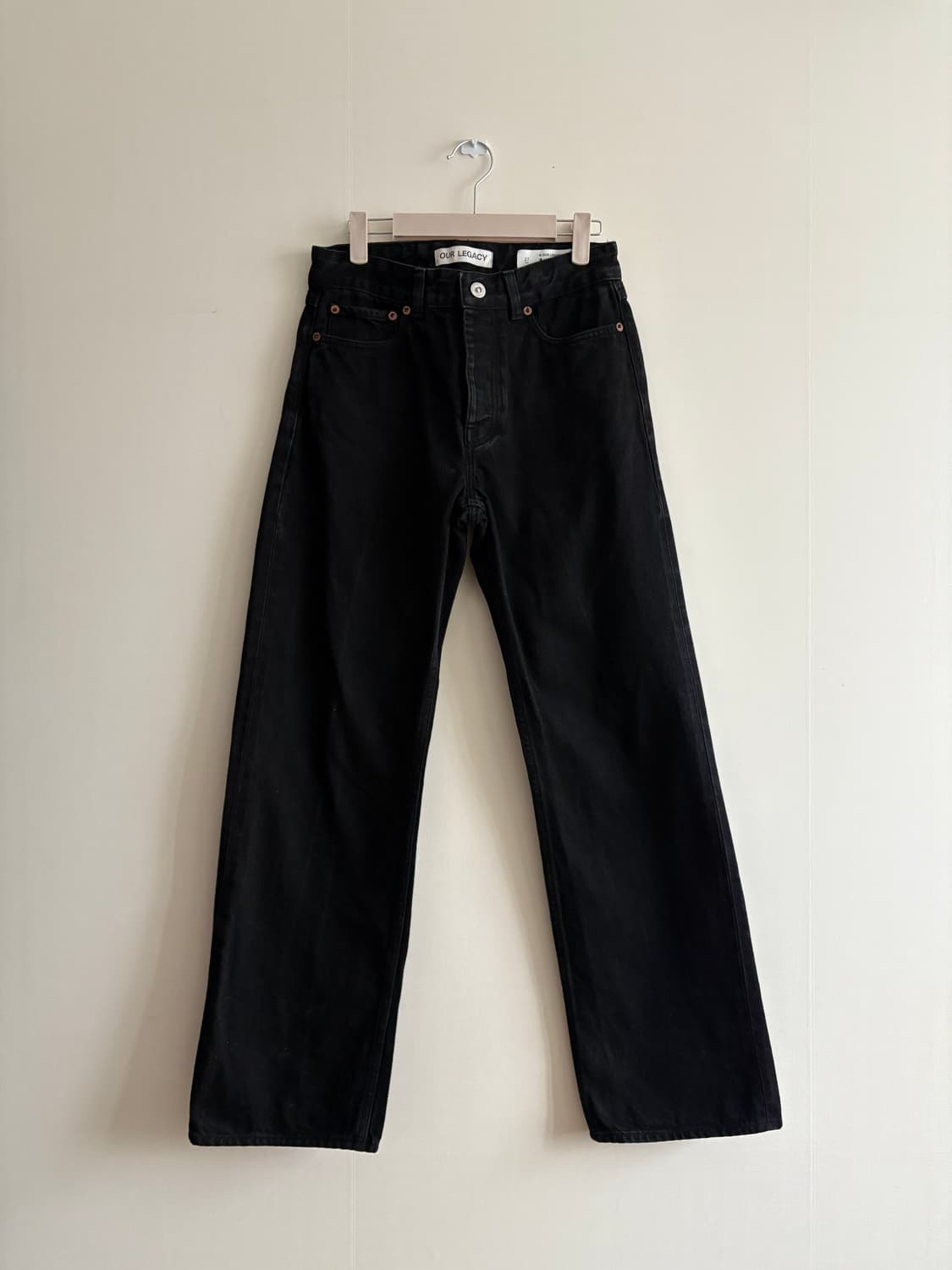 아워레가시 블랙 데님팬츠 상품이미지6