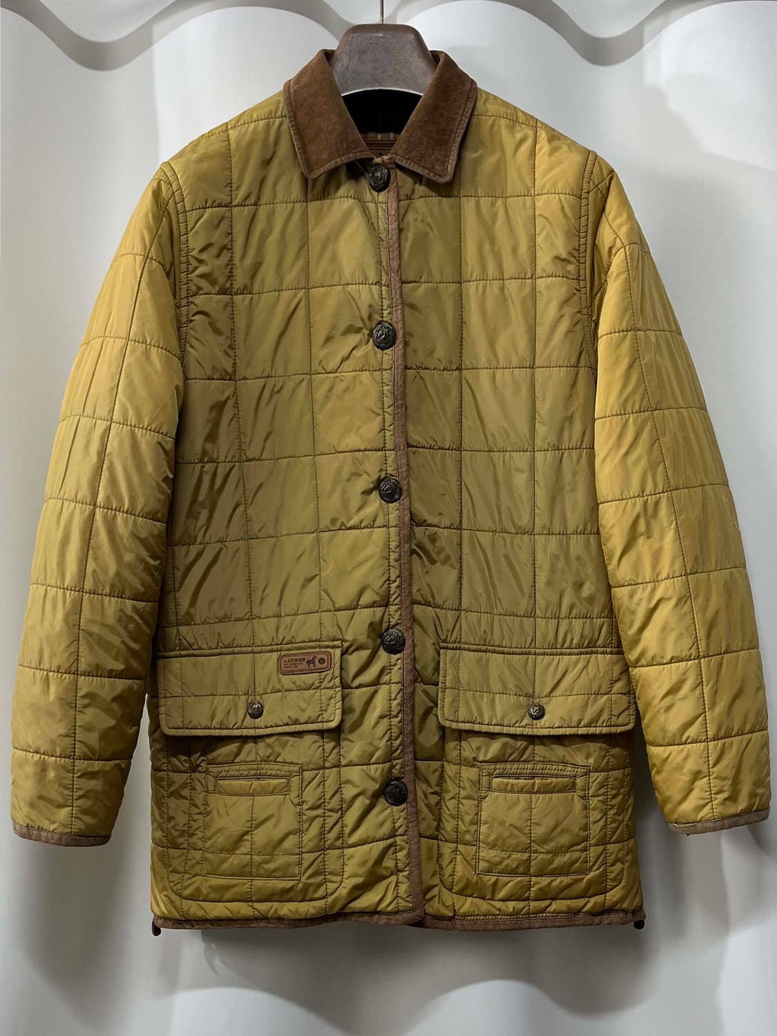 폴로 랄프로렌 스웨이드 플레이드 퀼팅 카코트 헌팅 자켓 상품이미지1