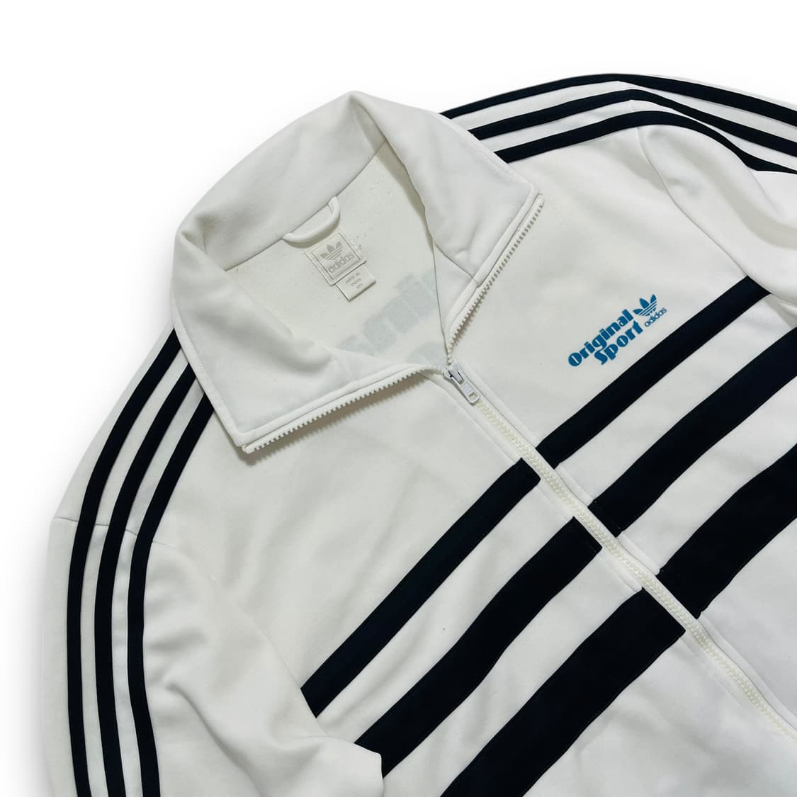 아디다스 오리지널 스포츠 스몰 로고 화이트 트랙탑 져지 상품이미지3