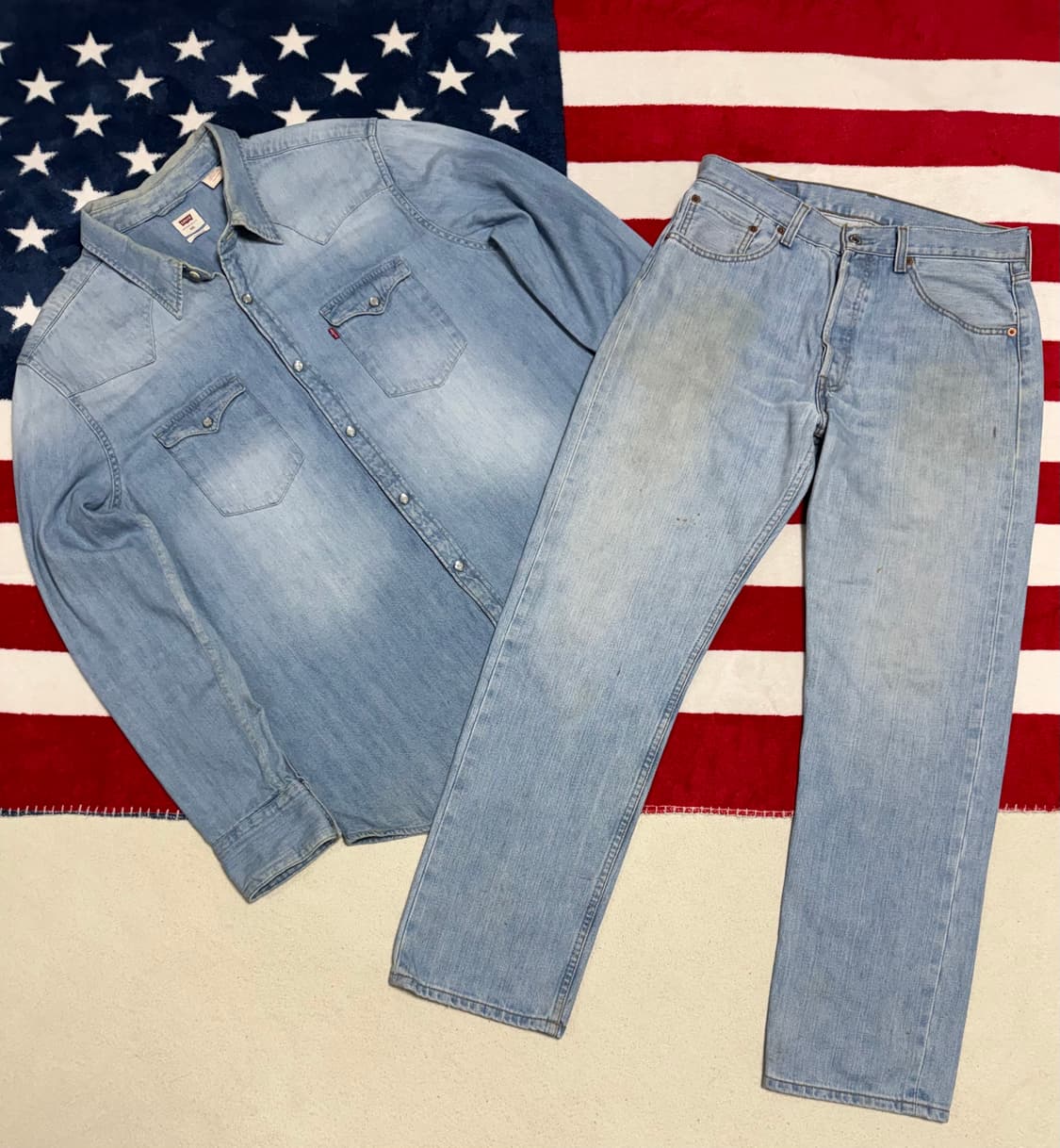 리바이스 웨스턴데님셔츠 Levi’s western shirt 빈티지 XL 상품이미지9