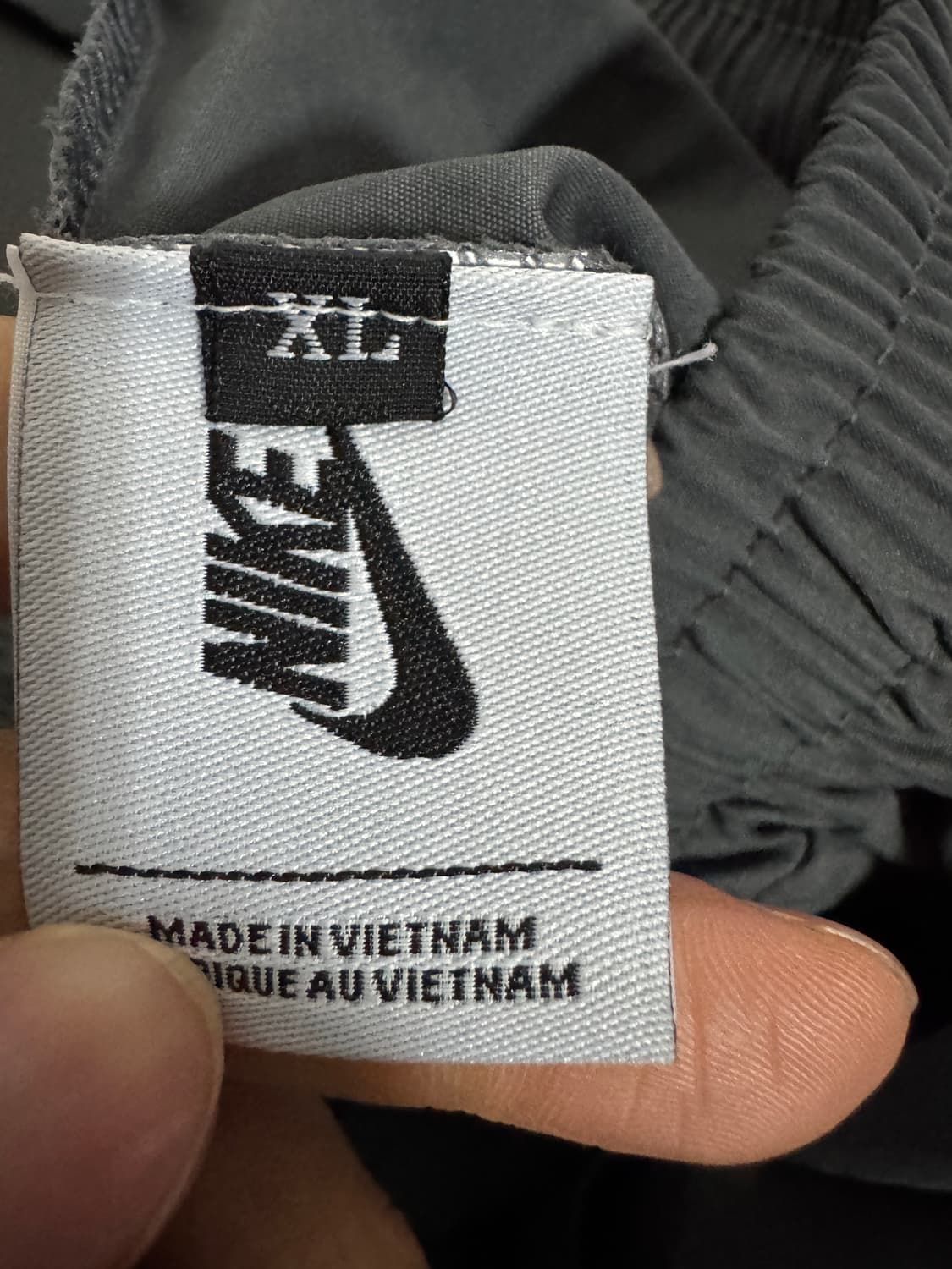 나이키 커스텀 리메이크 밑단 스크링 밴딩 카고팬츠 그레이 상품이미지3