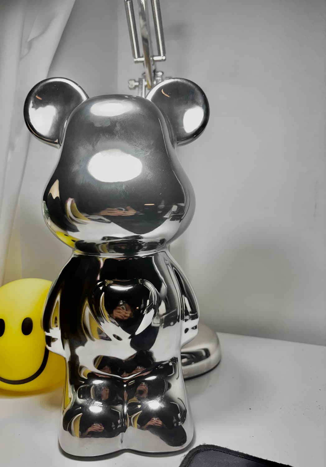 리틀보트 하트 베어브릭 세라믹 장식 저금통 실버 상품이미지1