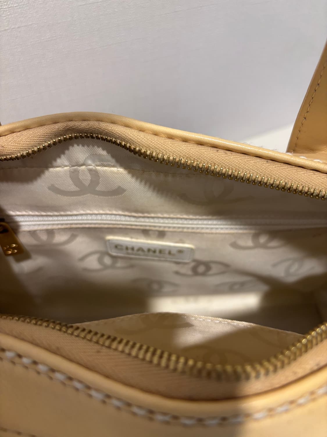 샤넬 빈티지 미니 보스턴백 베이지 (풀구성) 상품이미지9