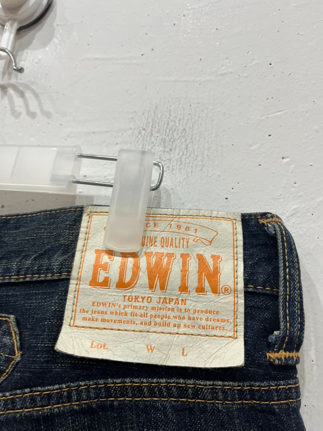 Edwin 에드윈 재팬 신치백 워싱 데님 쇼츠 32 상품이미지5