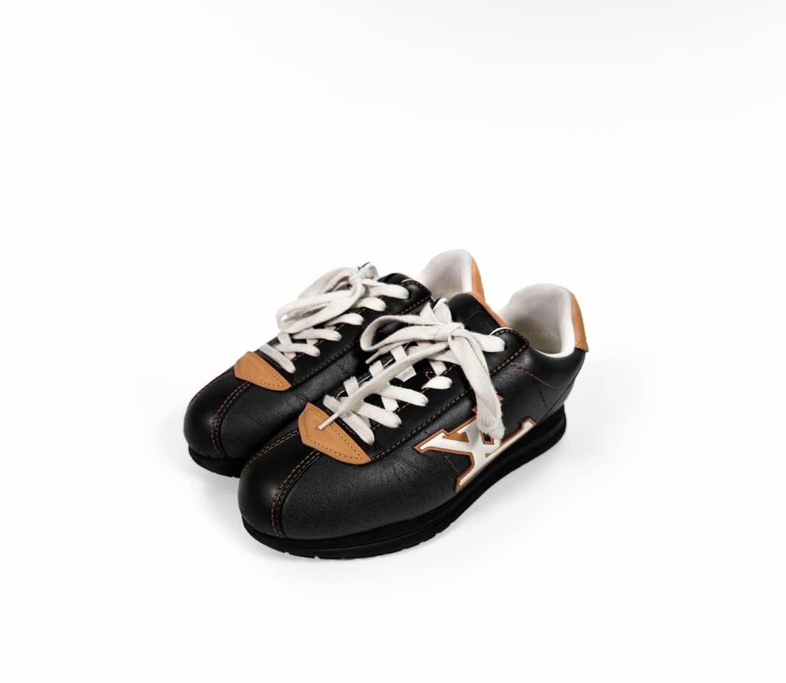 [7] 루이비통 남성 버터소프트 LV 스니커즈 신발 블랙 1AIWW4 상품이미지3