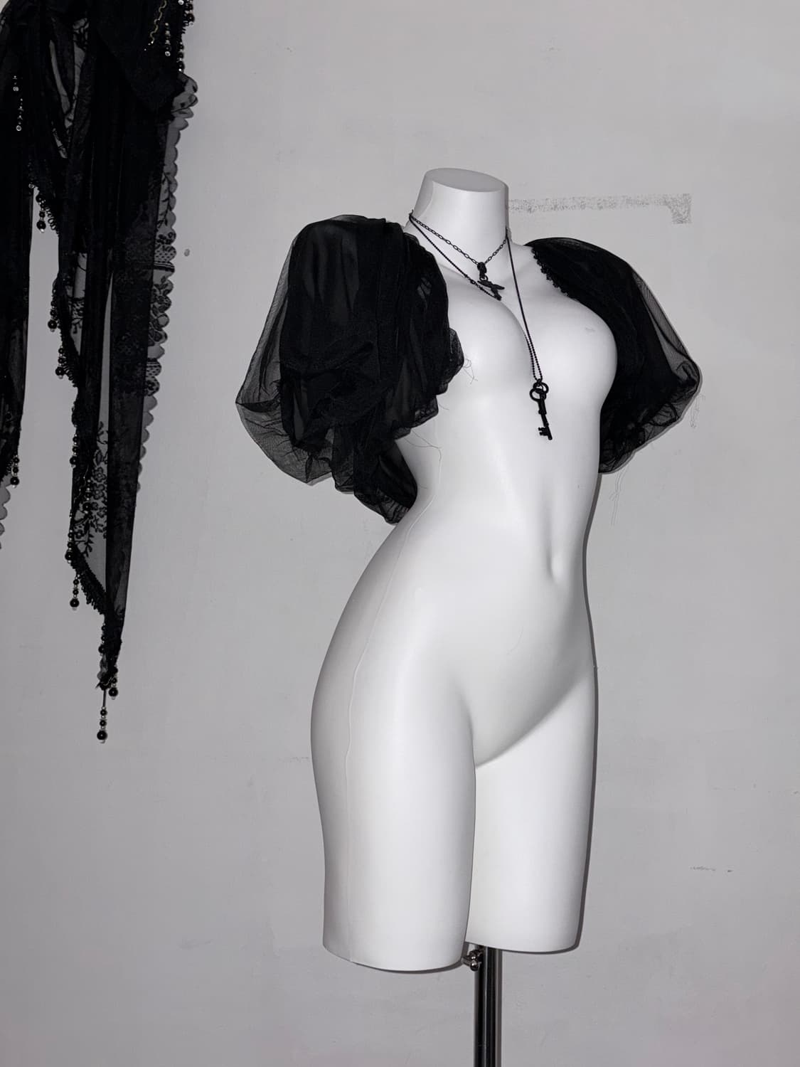 시스루 볼레로 샤 볼레로 고스 고딕 다크로맨틱 상품이미지1