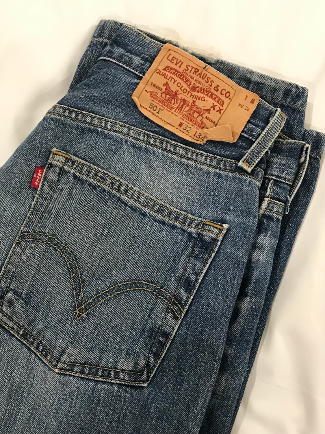 빈티지 리바이스 501 32/34 데님 팬츠 상품이미지7