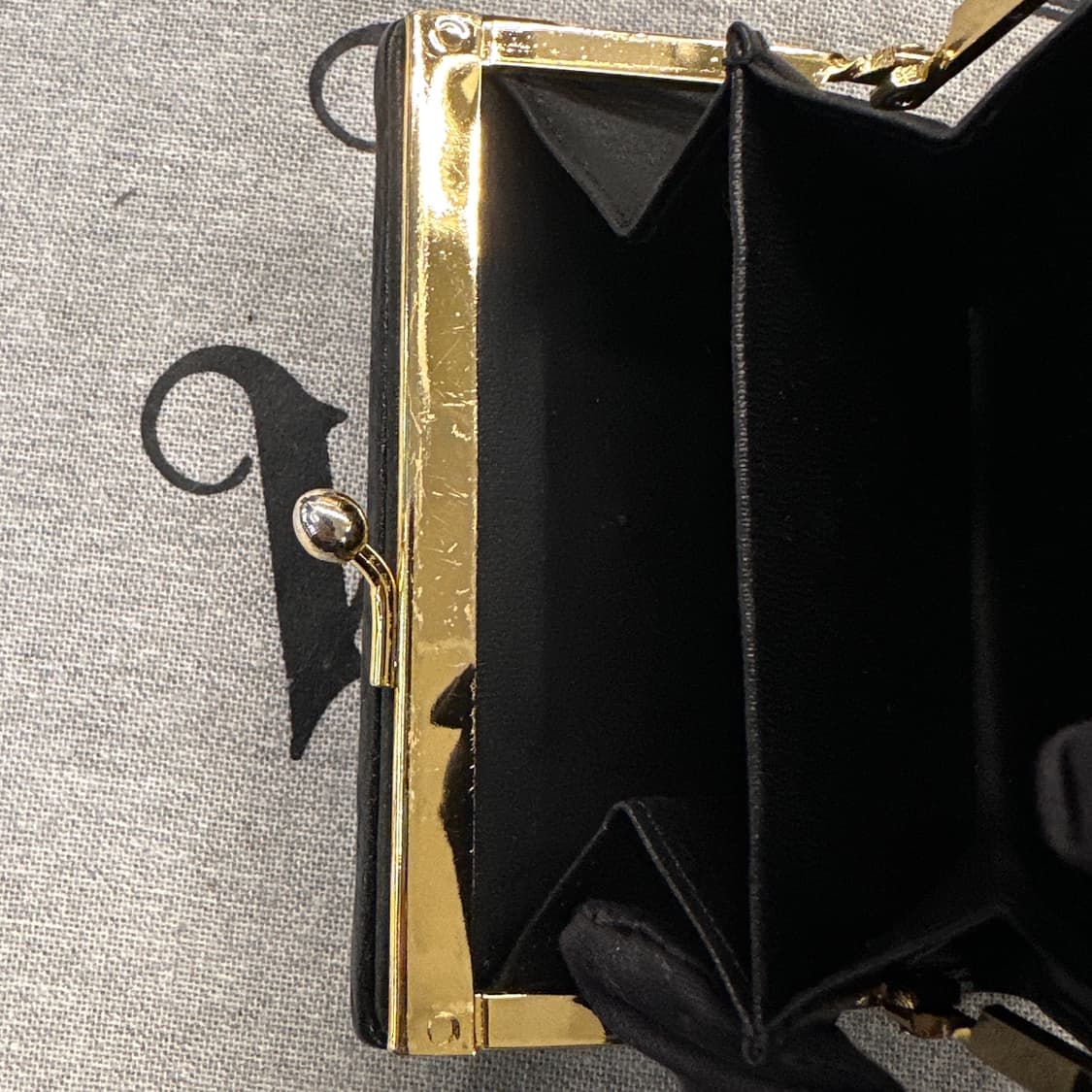 비비안웨스트우드 오브 캔버스 가마구치 지갑 상품이미지7