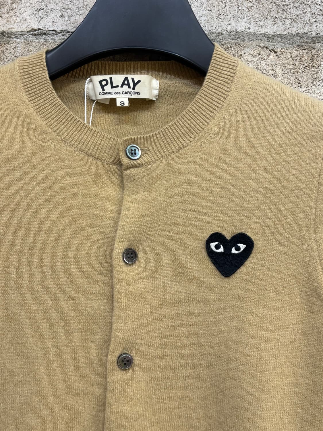 꼼데가르송 블랙 하트 니트 가디건 상품이미지4