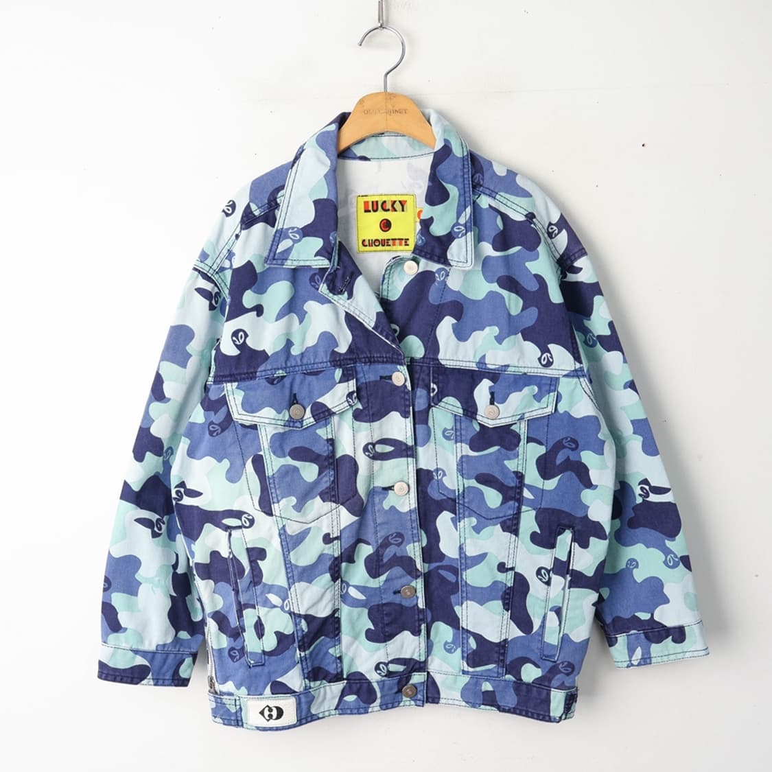 55/럭키슈에뜨 패턴 데님 자켓  상품이미지1