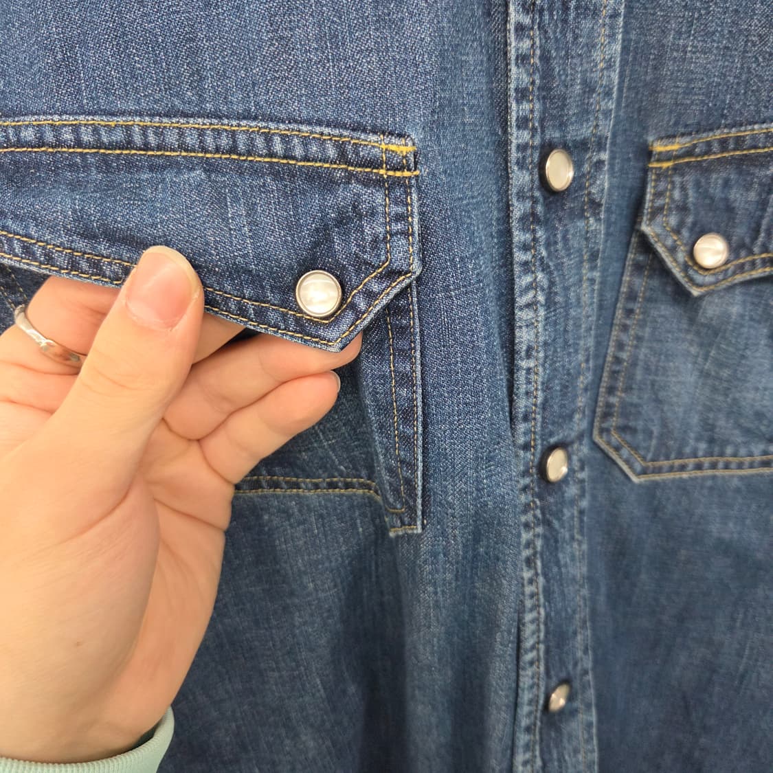 리바이스 데님 웨스턴 셔츠 남M 상품이미지4