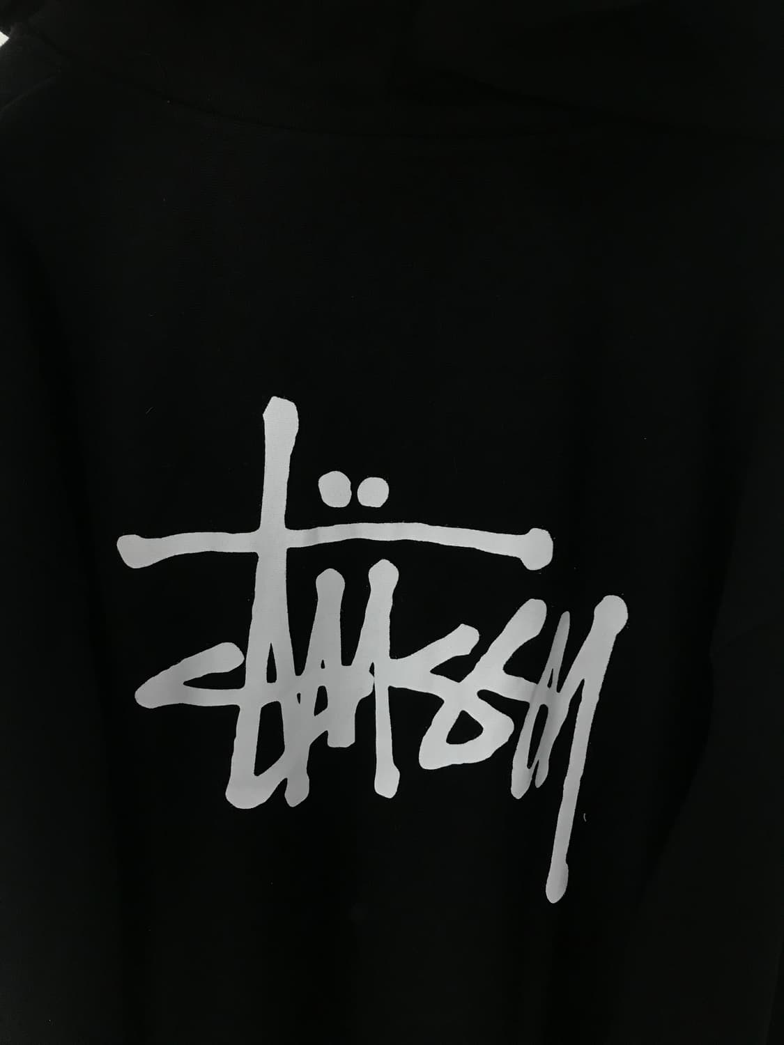 스투시 베이직 블랙 후드집업 상품이미지6