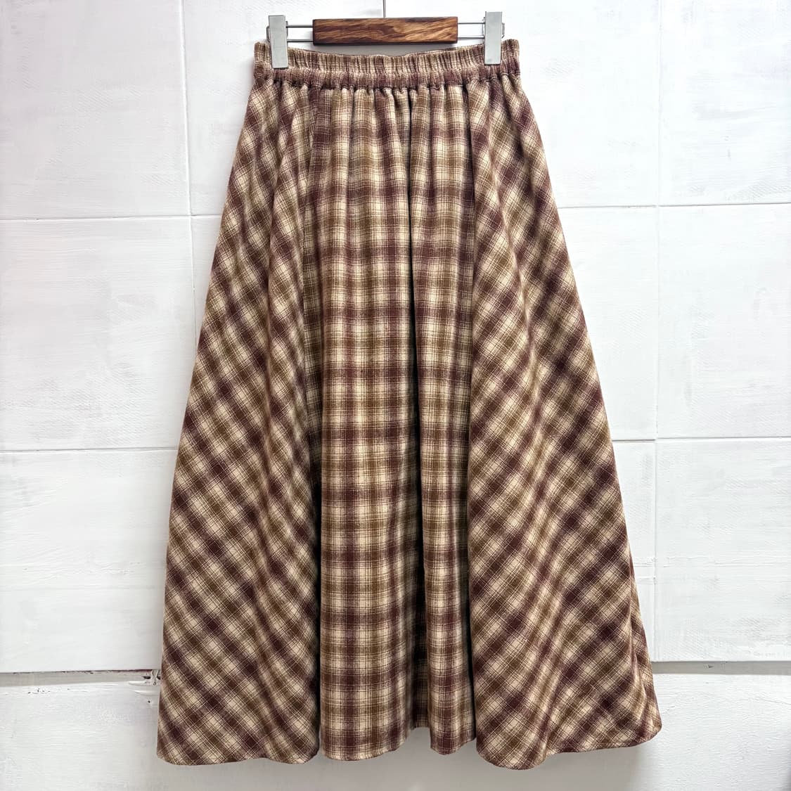 terawear emu 패치워크 체크 롱 스커트 (JPN) 상품이미지3