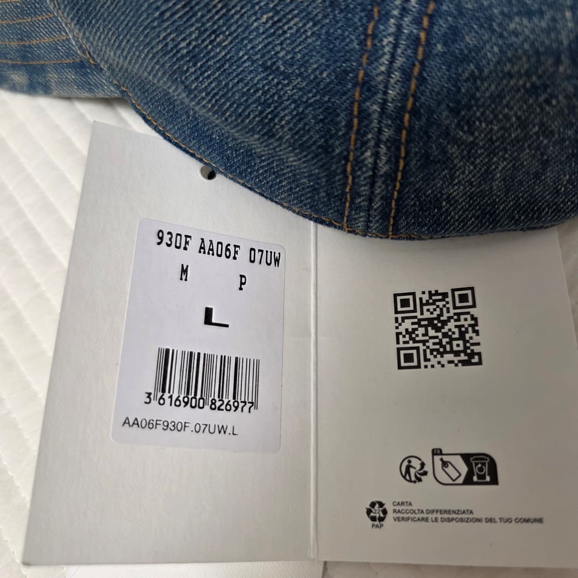 정품 셀린느 트리오페 데님 볼캡 상품이미지7