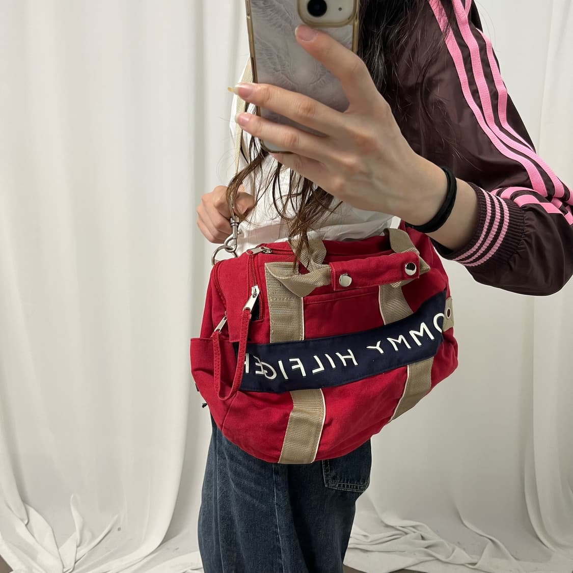 Tommy Hilfiger red hammer bag 상품이미지4