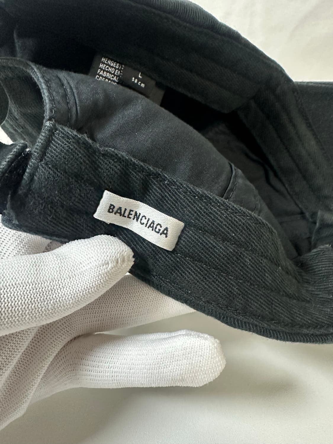 발렌시아가 웨이브로고 빈티지 데미지 볼캡 (58/L) 상품이미지5