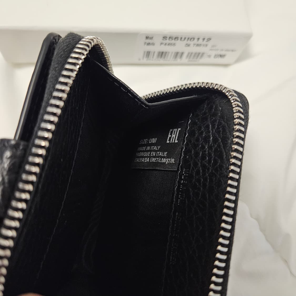 메종 마르지엘라 집 어라운드 레더 지갑 블랙 상품이미지3