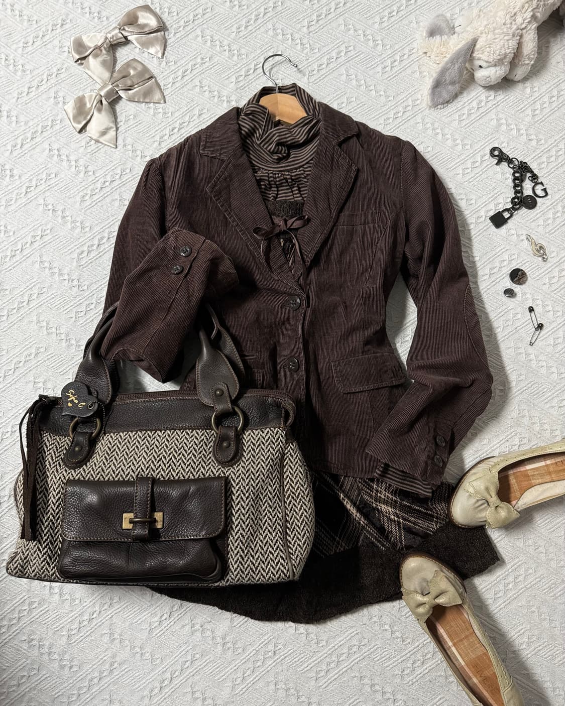 로라애슐리 코듀로이 엘보우 패치 자켓 상품이미지1