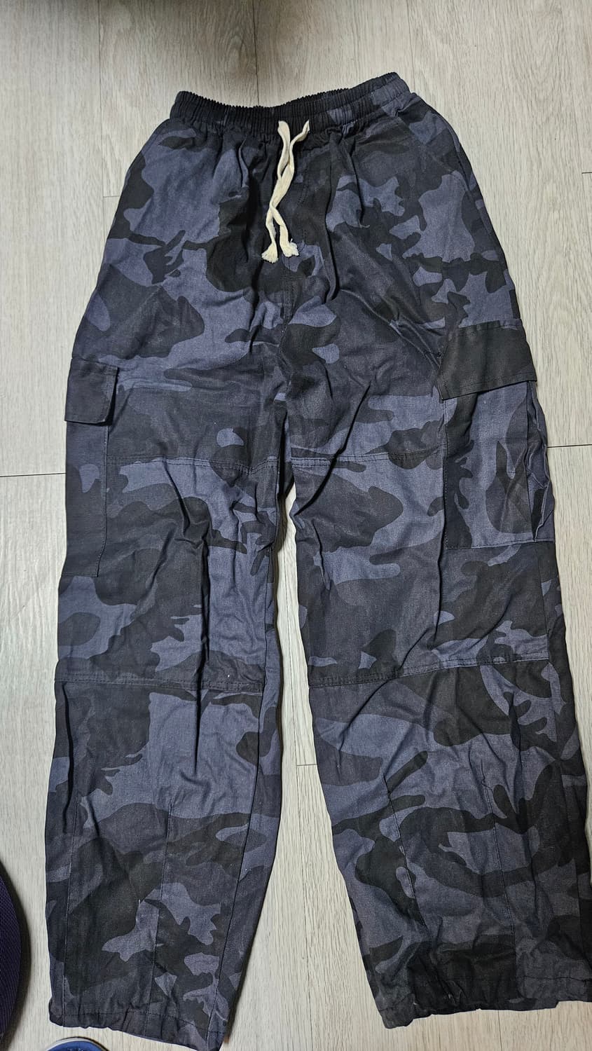 와이드 카모 카고팬츠 바지 상품이미지2