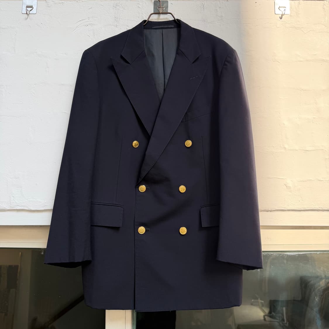 J.Press 네이비 금장 버튼 더블 블레이저 M 상품이미지1