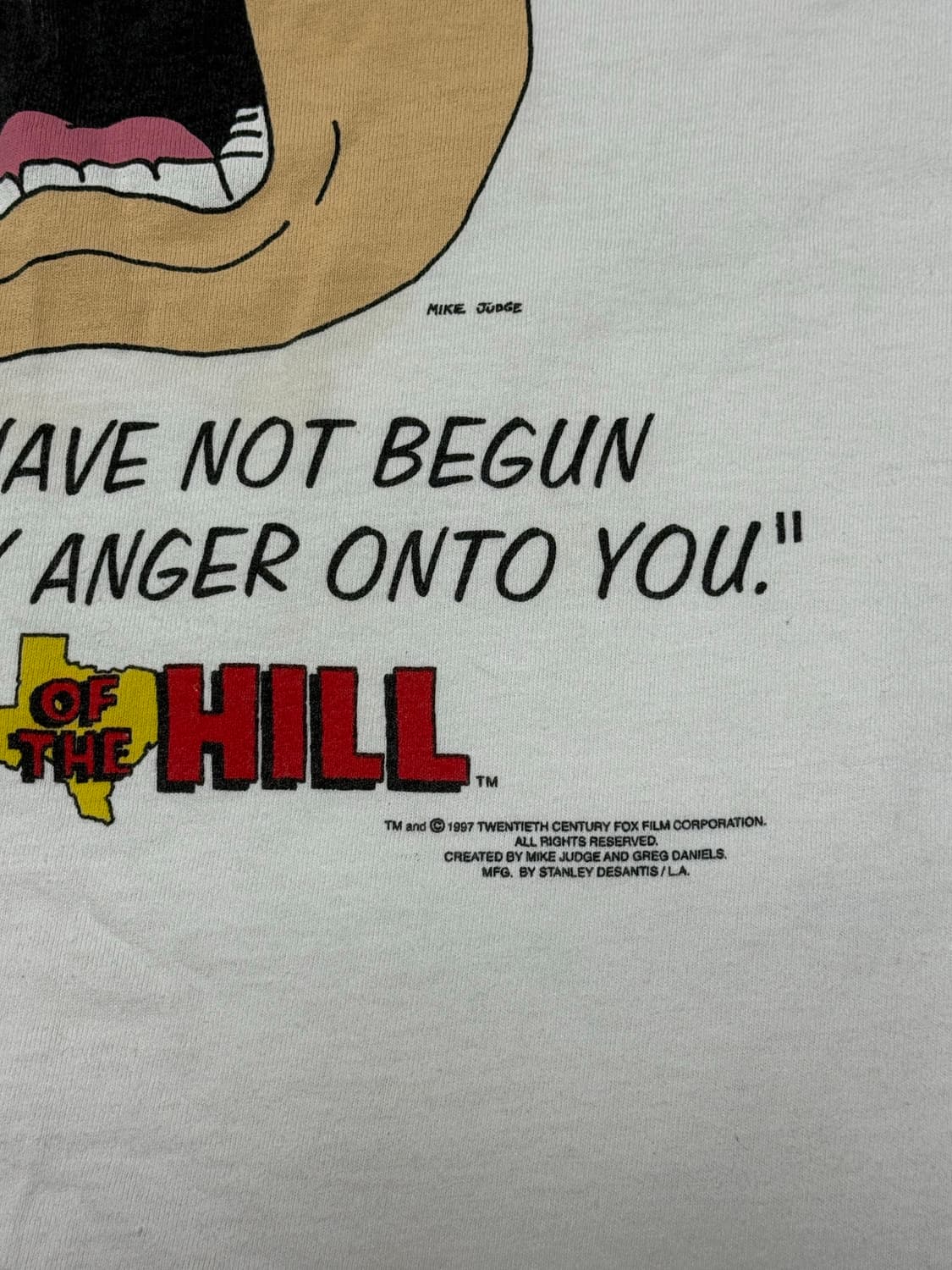 90s 킹 오브 더 힐 카툰 빈티지 티셔츠 XL 상품이미지4