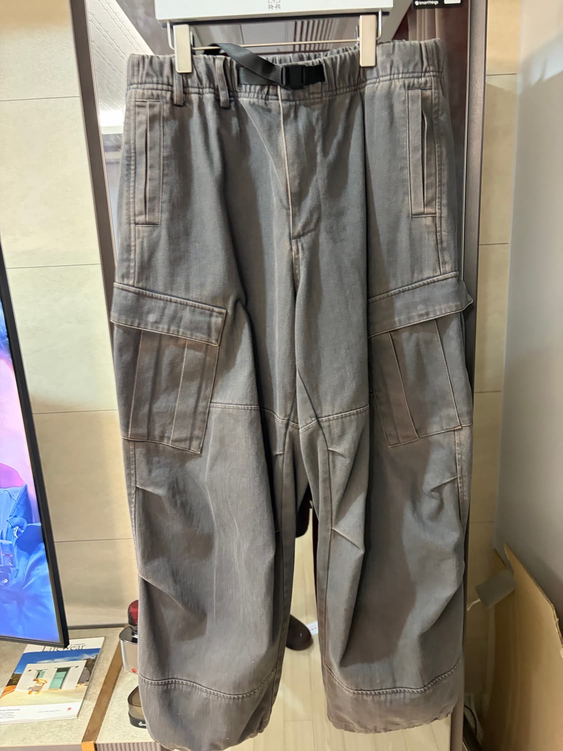 해칭룸 밀팬츠 워시드 차콜 상품이미지1