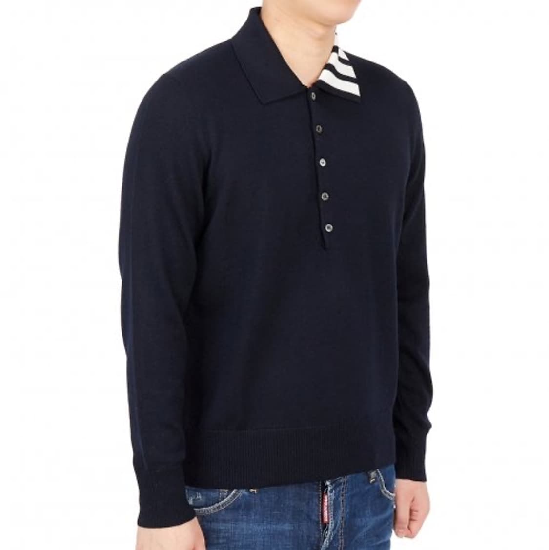 톰브라운 메리노울 카라 포바 폴로 니트 5 상품이미지3