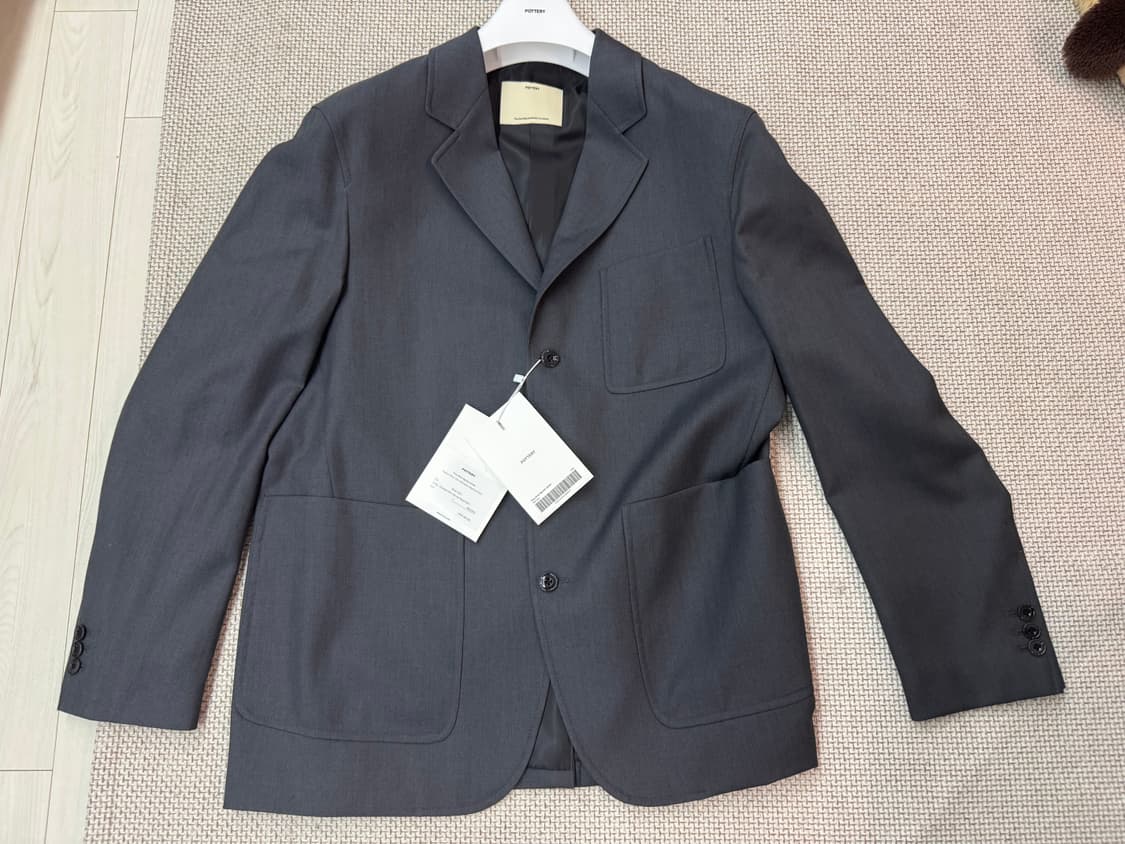 포터리 파인 울 스포츠 자켓 미드그레이 1 사이즈 상품이미지1