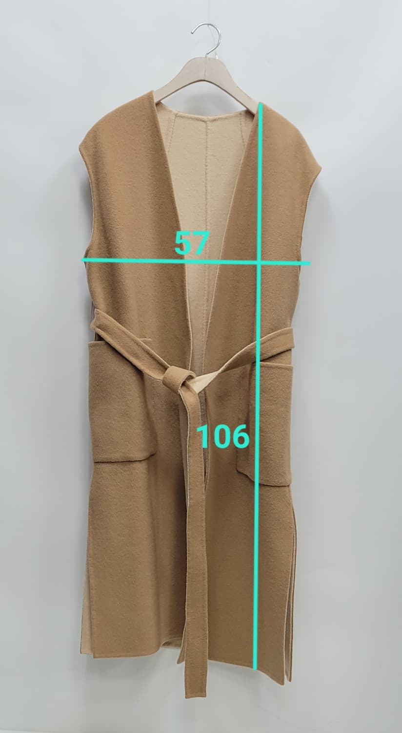 돌체 비타 리버시블 벨티드 울 베스트 / 여 FREE 베이지 브라운
 상품이미지10