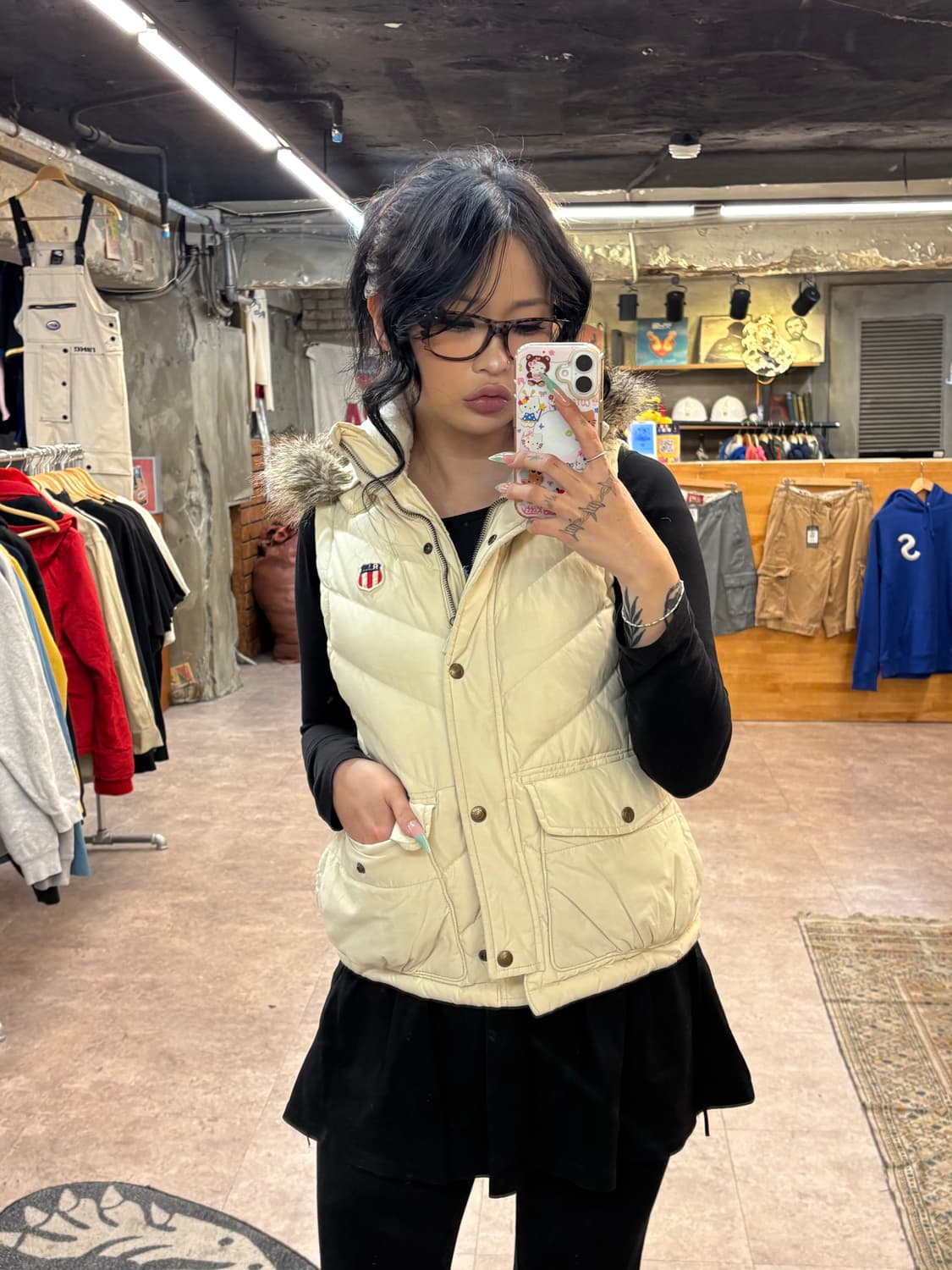 폴로 진스 퍼후드 조끼 패딩 #csz4236 상품이미지2