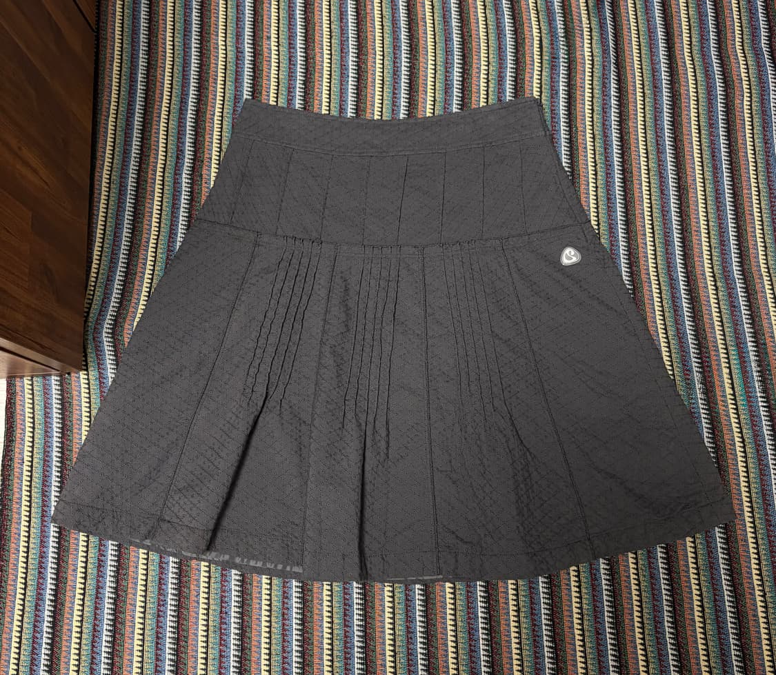 코이세이오 플라워 핀턱 스커트 차콜 0사이즈 상품이미지2