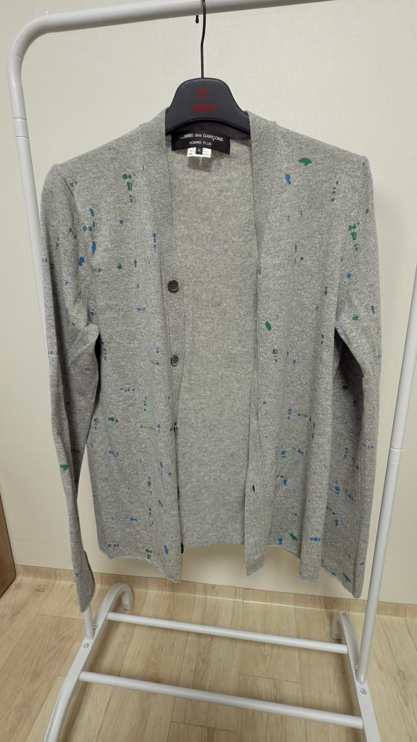 옴므플러스 페인팅 가디건 m사이즈 상품이미지1