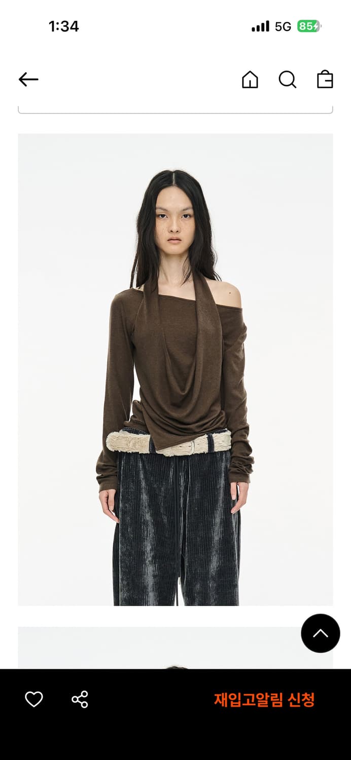 세릭 레이어드 홀터탑 브라운 상품이미지1