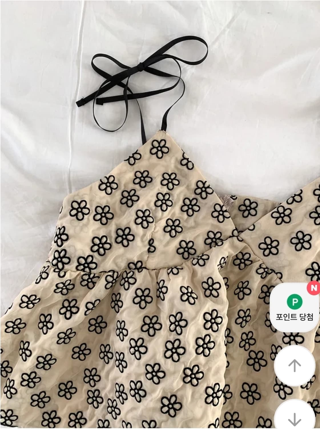 [새상품] 언더비 플라워 뷔스티에 나시 연말룩 (옷장정리) 상품이미지7