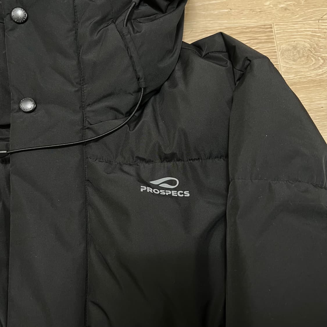 프로스펙스 로고 후드 롱패딩 점퍼 [블랙] M/95 상품이미지4