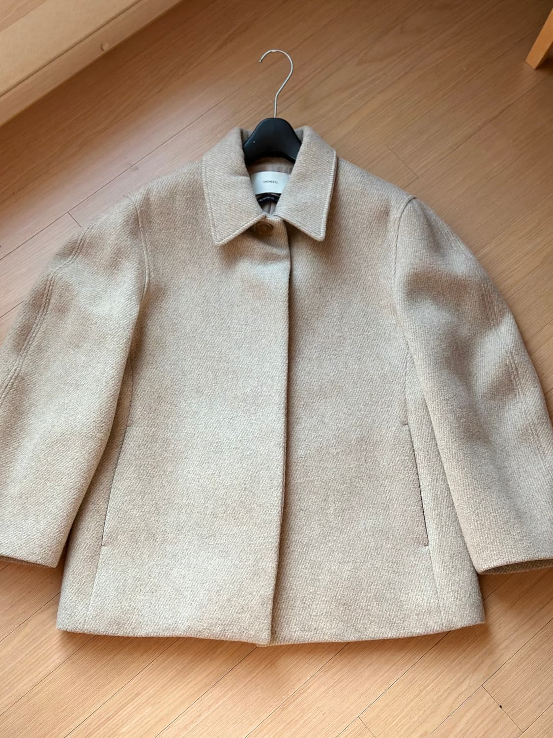 아모멘토 Amomento 아워글래스 하프코트 베이지 상품이미지5