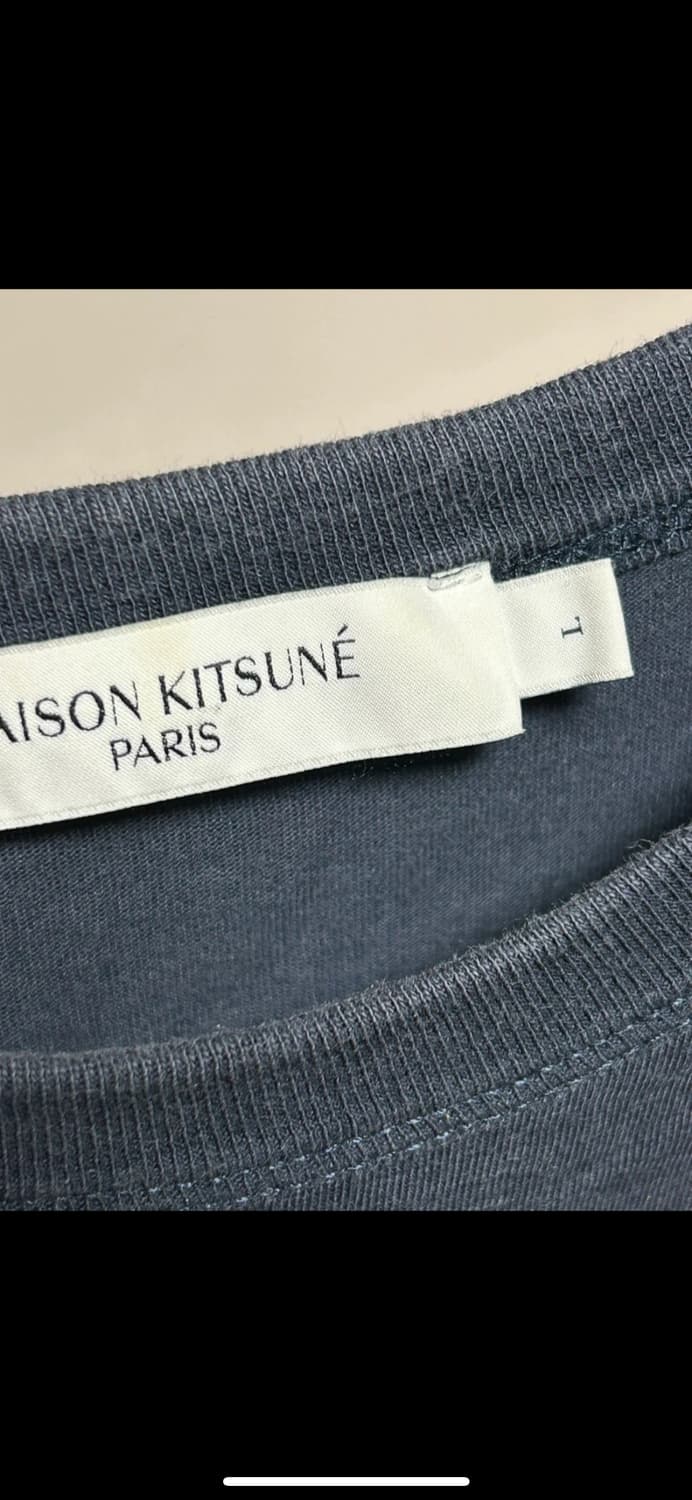 메종키츠네 네이비 반팔 상품이미지2