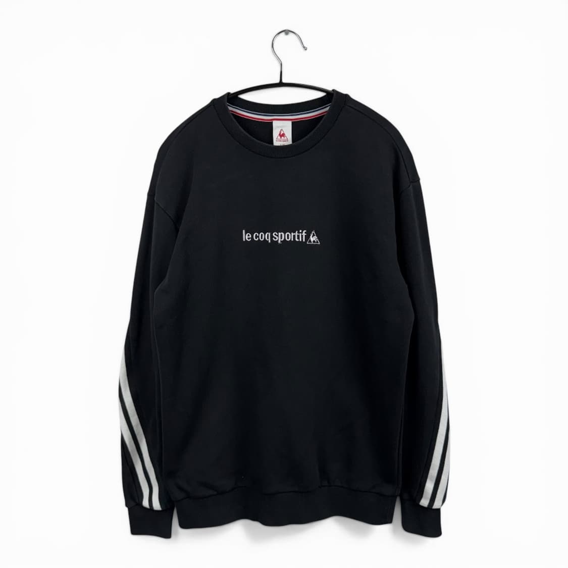 (90) 르꼬끄 로고 맨투맨 블랙 상품이미지1