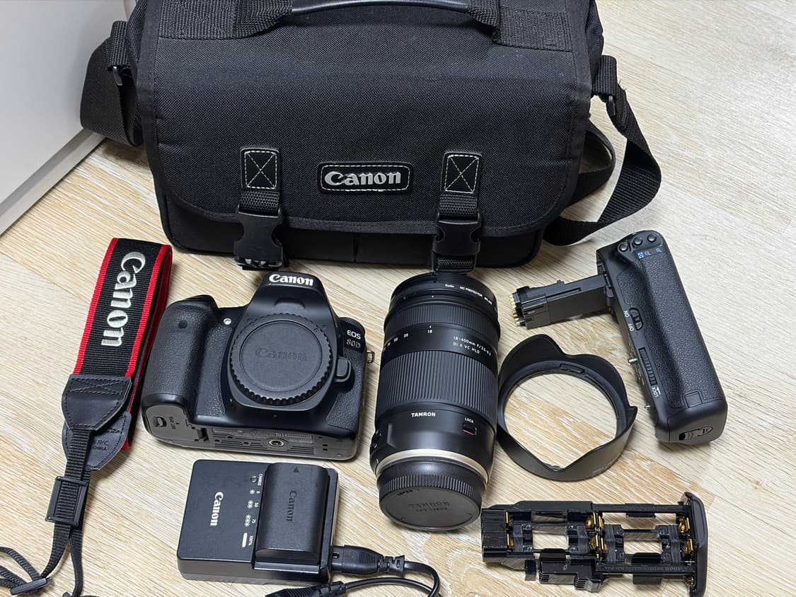 캐논 80D + 탐론 18-400mm 렌즈 및 풀구성 패키지 상품이미지1
