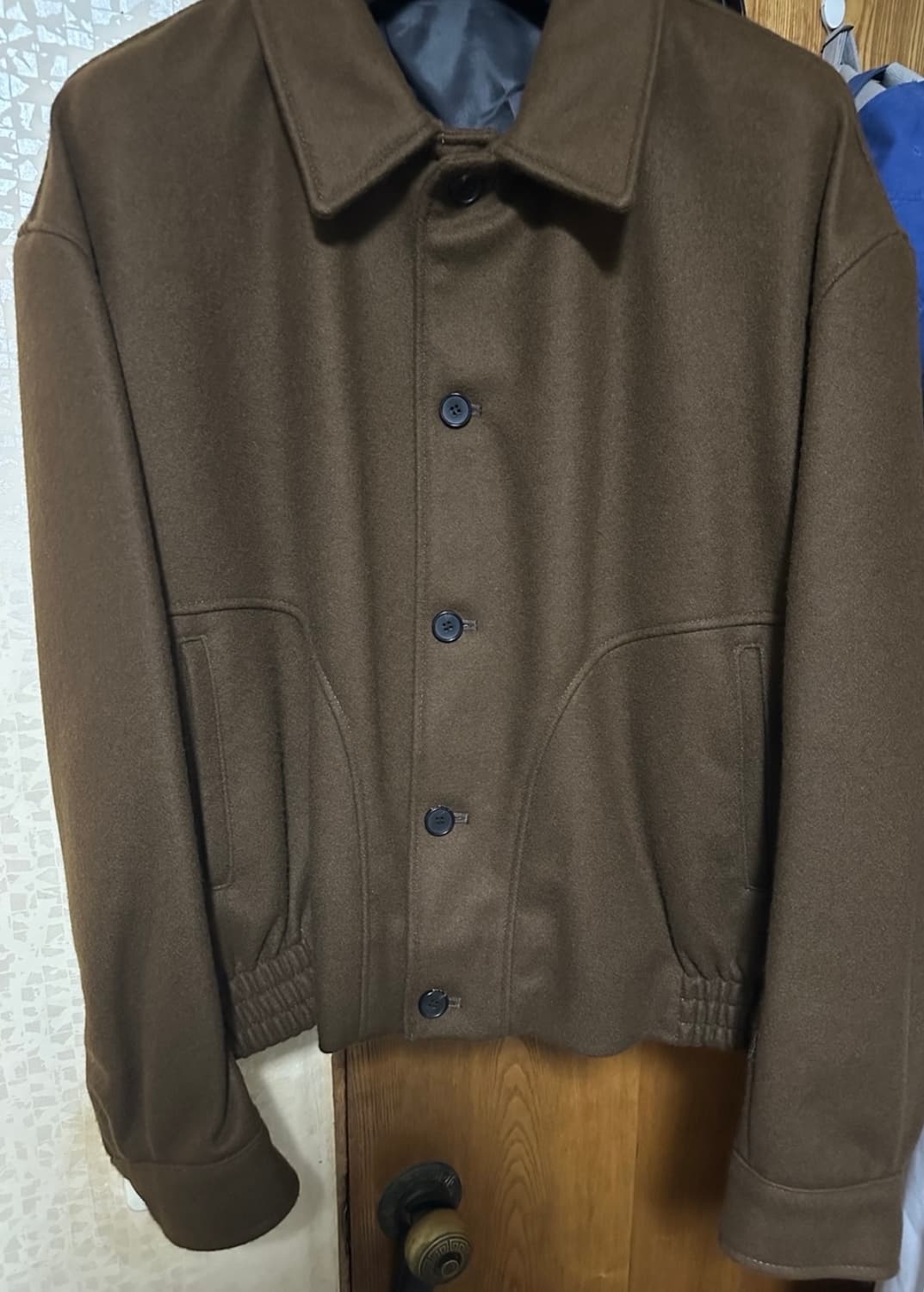 알렌느 울 숏 브라운 블루종 2사이즈 상품이미지3