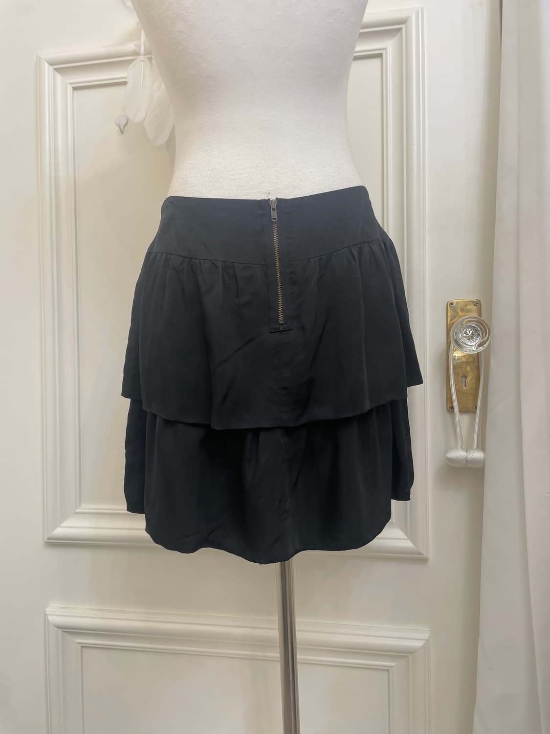 black layered mini skirt(size-M) 상품이미지4