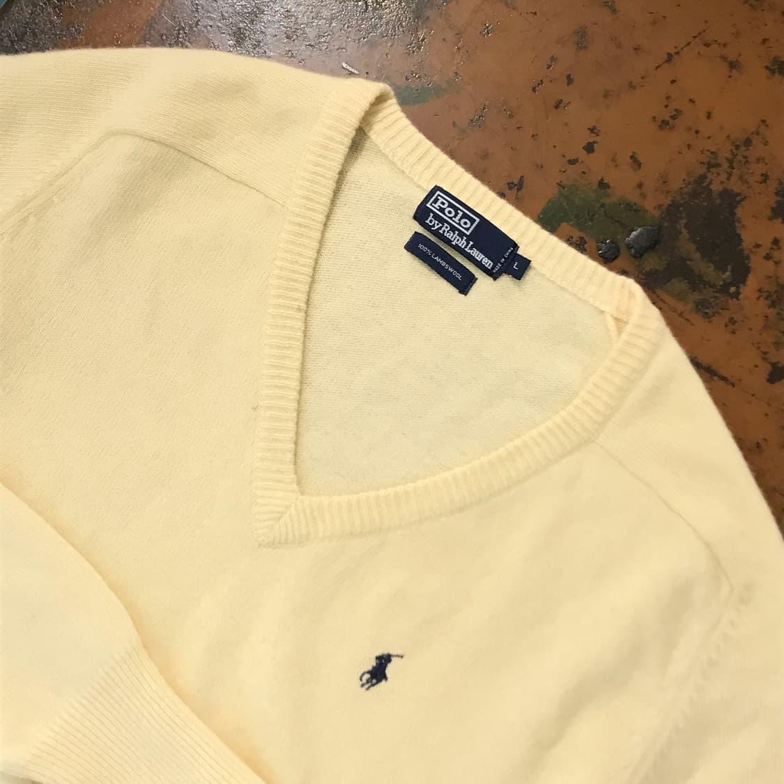 폴로랄프로렌 아이보리 울 니트 남성 105 사이즈  상품이미지3