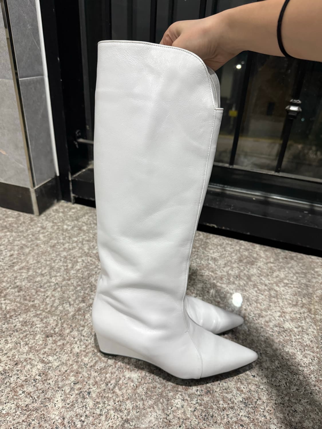 three to eighty 화이트 부츠 상품이미지3
