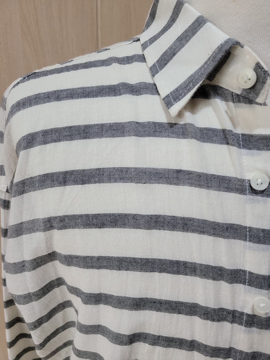 잭앤질 Jack&Jill 남자 스트라이프 셔츠 110 그레이 상품이미지3