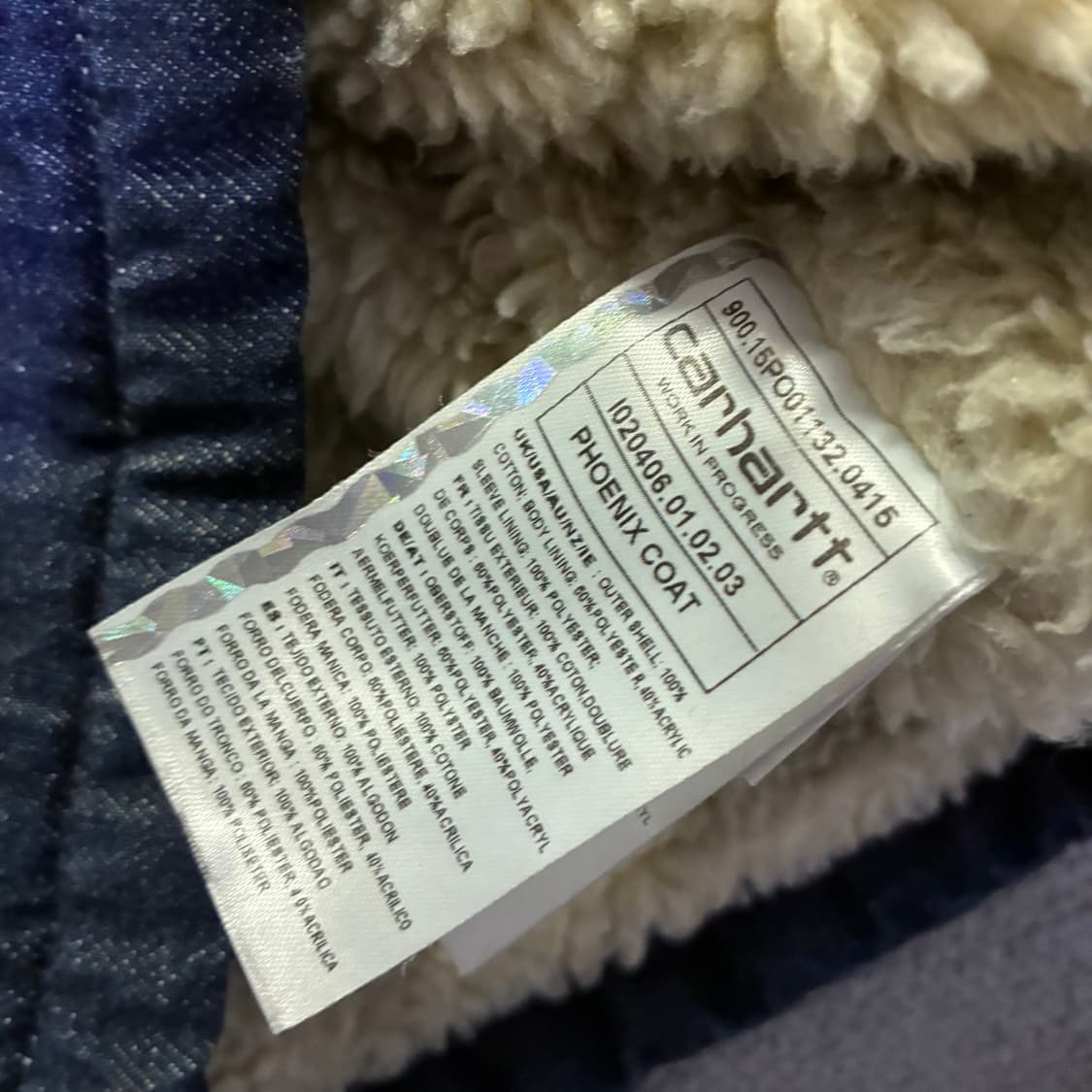 칼하트 데님 코듀로이 칼라 자켓 m 상품이미지5