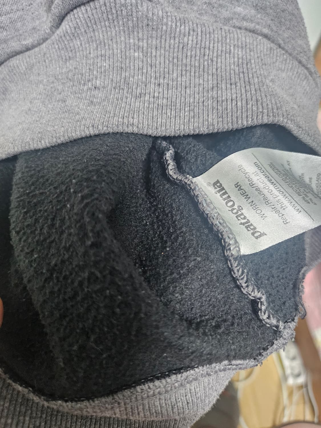 파타고니아 회색 후드티 상품이미지4