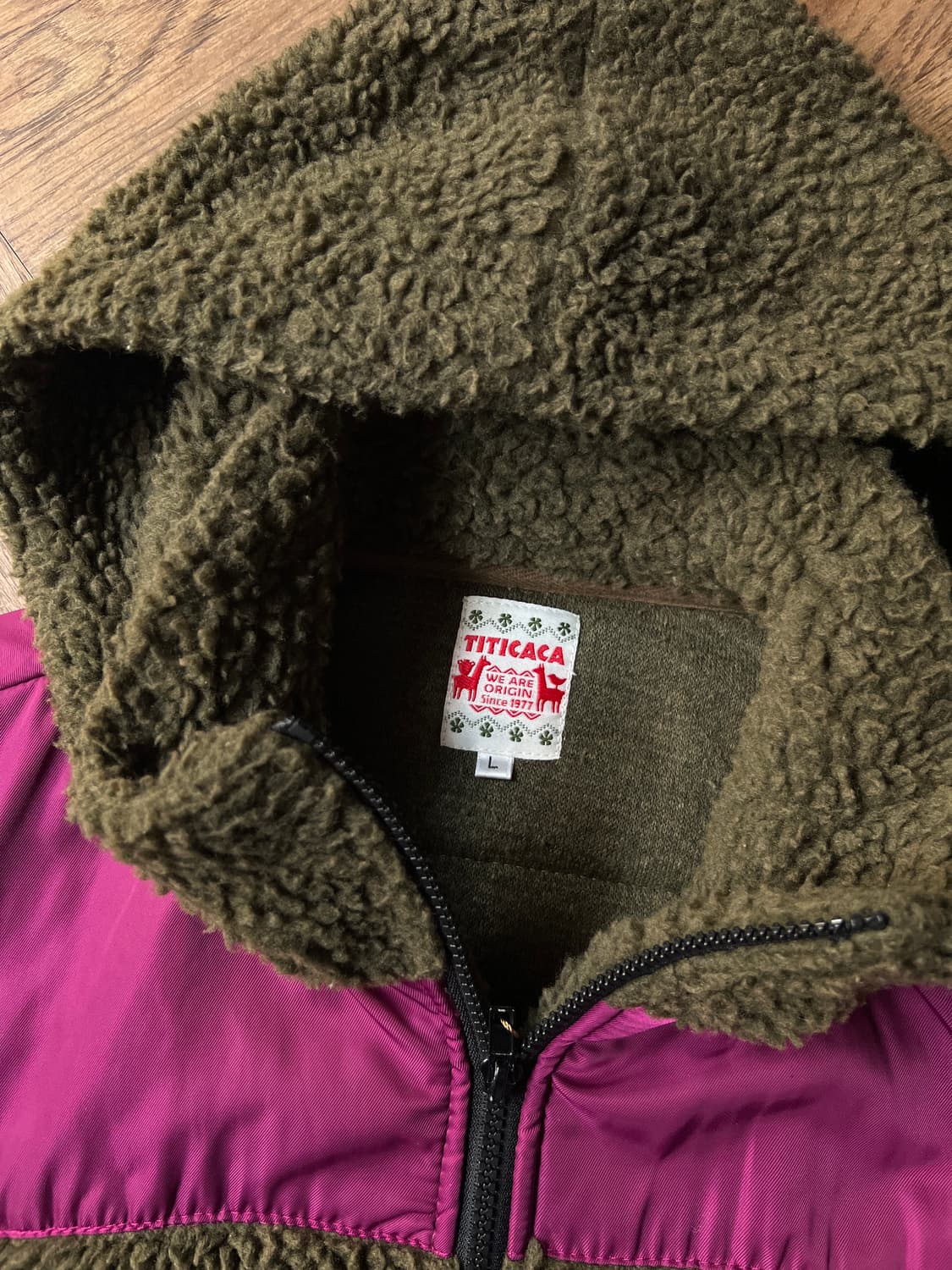 [L]TITICACA 우먼스 딥파일 후드 집업 플리스 상품이미지2