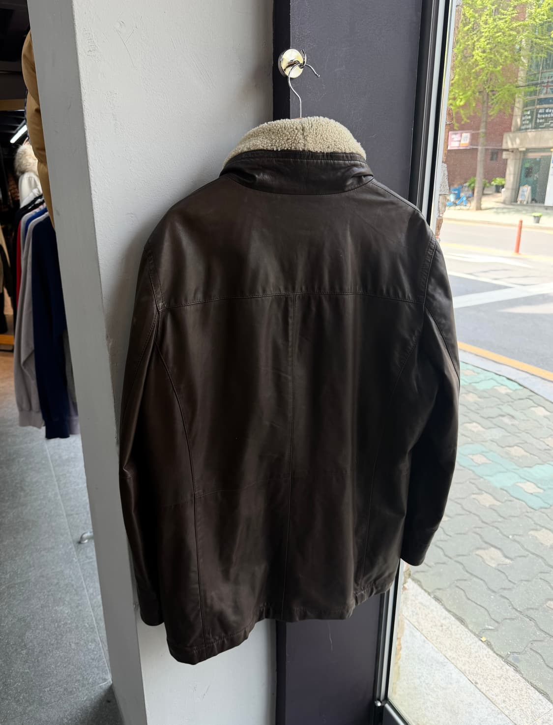 XXL/ 토즈 무스탕 카프레더 롱 자켓 상품이미지6