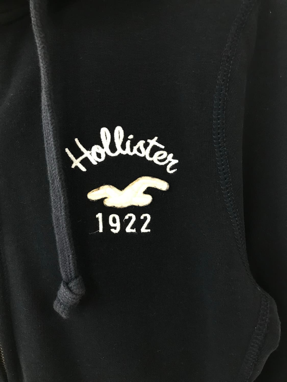 홀리스터 y2k 와투케 네이비 딱붙 후드집업 상품이미지5