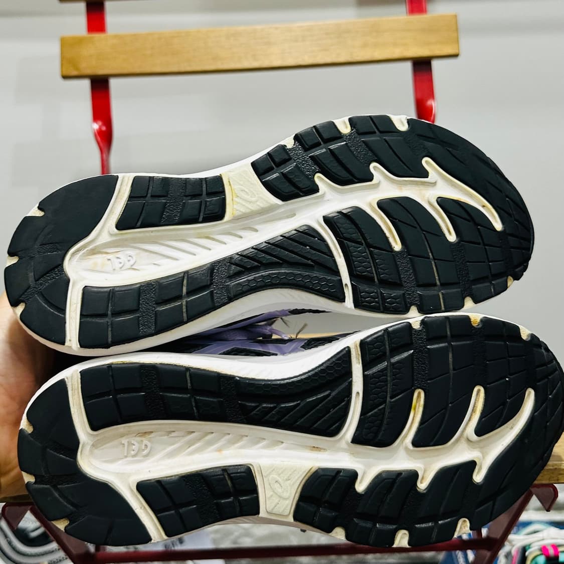 240) 아식스 운동화 여성 여자 신발 젤 컨텐드 그레이 퍼플 상품이미지5